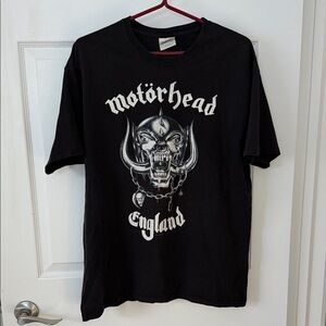 Hanes Black Motörhead 100% Cotton Graphic Tee
